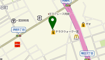 ジーユーテラスウォーク一宮店の地図画像
