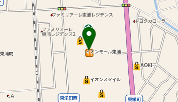 ハニーズSCイオンモール東浦店の地図画像