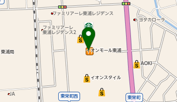ジーユーイオンモール東浦店の地図画像