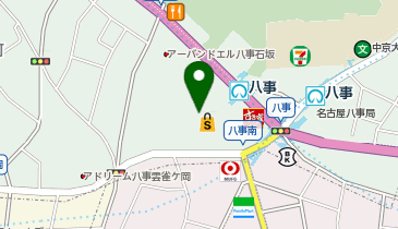 ハニーズイオン八事店の地図画像
