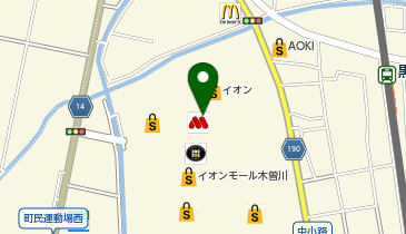 ジーユーイオンモール木曽川店の地図画像