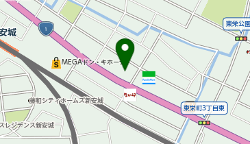 つるやゴルフ新安城店の地図画像