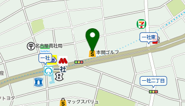 本間ゴルフ名古屋店の地図画像