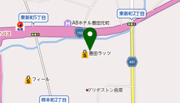 ゴルフパートナー豊田東新店の地図画像
