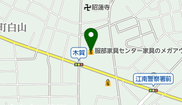 インテリアスタジオ服部家具センター江南店の地図画像