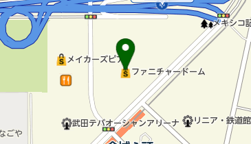 ファニチャードーム本店の地図画像