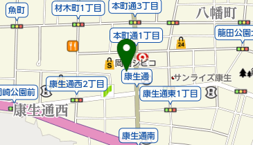 (資)岡崎書房の地図画像