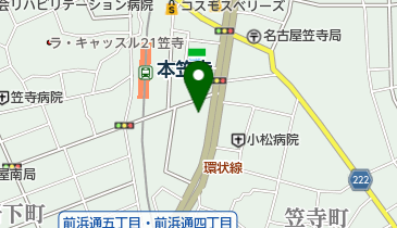 南泉堂書店笠寺店の地図画像