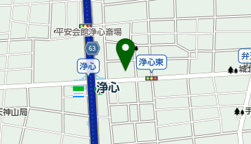 浄心堂書店の地図画像