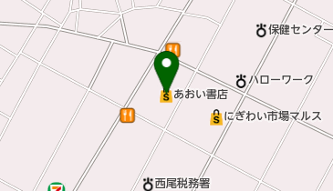 あおい書店西尾店の地図画像