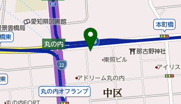 名法書店の地図画像