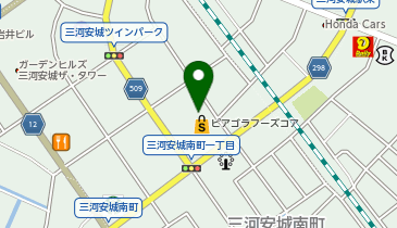 ダイソーラ・フーズコア三河安城店の地図画像