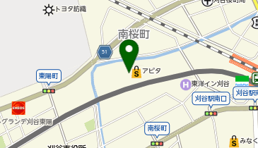 ダイソーアピタ刈谷店の地図画像