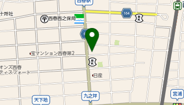 ソフトバンク西春の地図画像