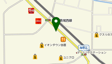 auショップイオンタウン弥富の地図画像