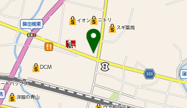 auショップ蒲郡の地図画像