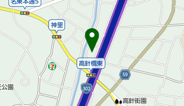 愛知トヨタ名東店の地図画像