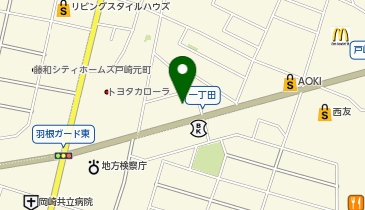 愛知トヨタ岡崎南店の地図画像