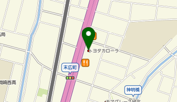 愛知トヨタ岡崎城北店の地図画像