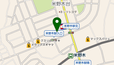 愛知トヨタ米野木駅前店の地図画像