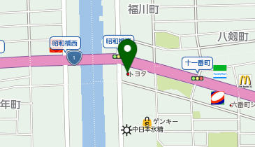 愛知トヨタ昭和橋店の地図画像