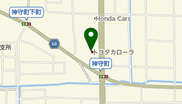 トヨタカローラ名古屋津島神守店の地図画像