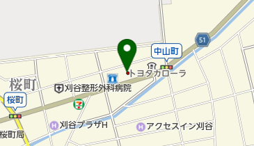 トヨタカローラ愛知刈谷店の地図画像