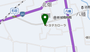 トヨタカローラ愛知新城店の地図画像