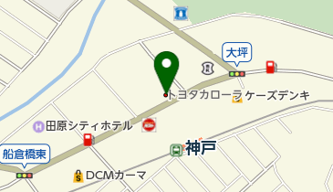 トヨタカローラ愛知田原店の地図画像