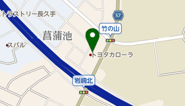 トヨタカローラ名古屋日進竹の山店の地図画像