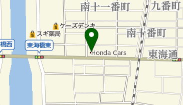 Honda Cars愛知港店の地図画像