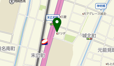東海マツダ販売岡崎店の地図画像