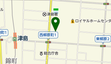 名古屋スバル自動車津島中央店の地図画像