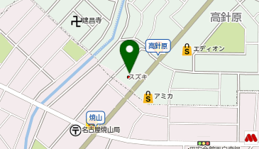 愛知スズキ販売スズキサンフィールド高針原店の地図画像