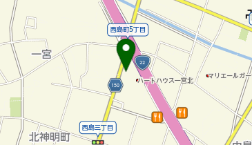 ガリバーLIBERALA一宮の地図画像