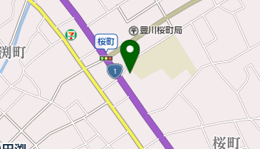 YSP豊川の地図画像