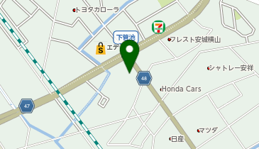 フォルクスワーゲン安城の地図画像