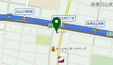 愛知トヨタ味美店の地図画像