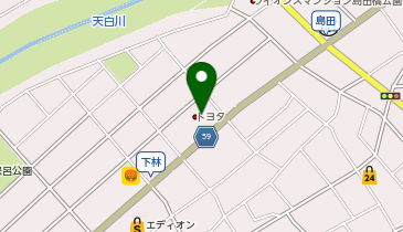 愛知トヨタ天白島田店の地図画像