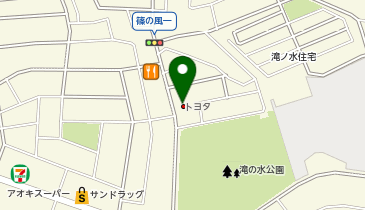 愛知トヨタ滝の水公園店の地図画像