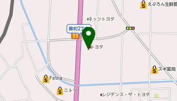 愛知トヨタ豊田元宮店の地図画像