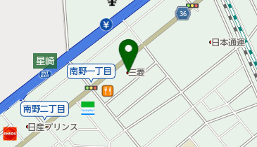 西日本三菱自動車販売星崎店の地図画像