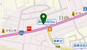 スズキアリーナ守山の地図画像