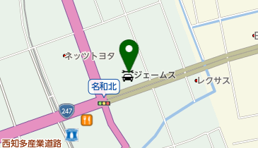 ジェームス名和北店の地図画像