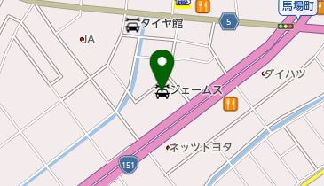 ジェームス豊川店の地図画像