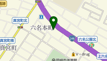 タイヤセレクト岡崎の地図画像