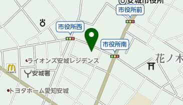 タイヤガーデン三河安城の地図画像
