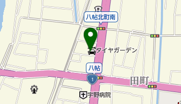 タイヤガーデン岡崎ますとみの地図画像