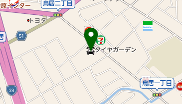 タイヤガーデン知立の地図画像