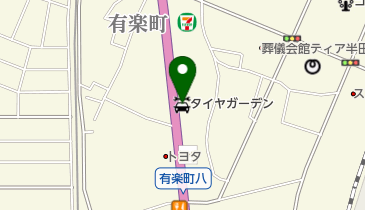 タイヤガーデン半田の地図画像